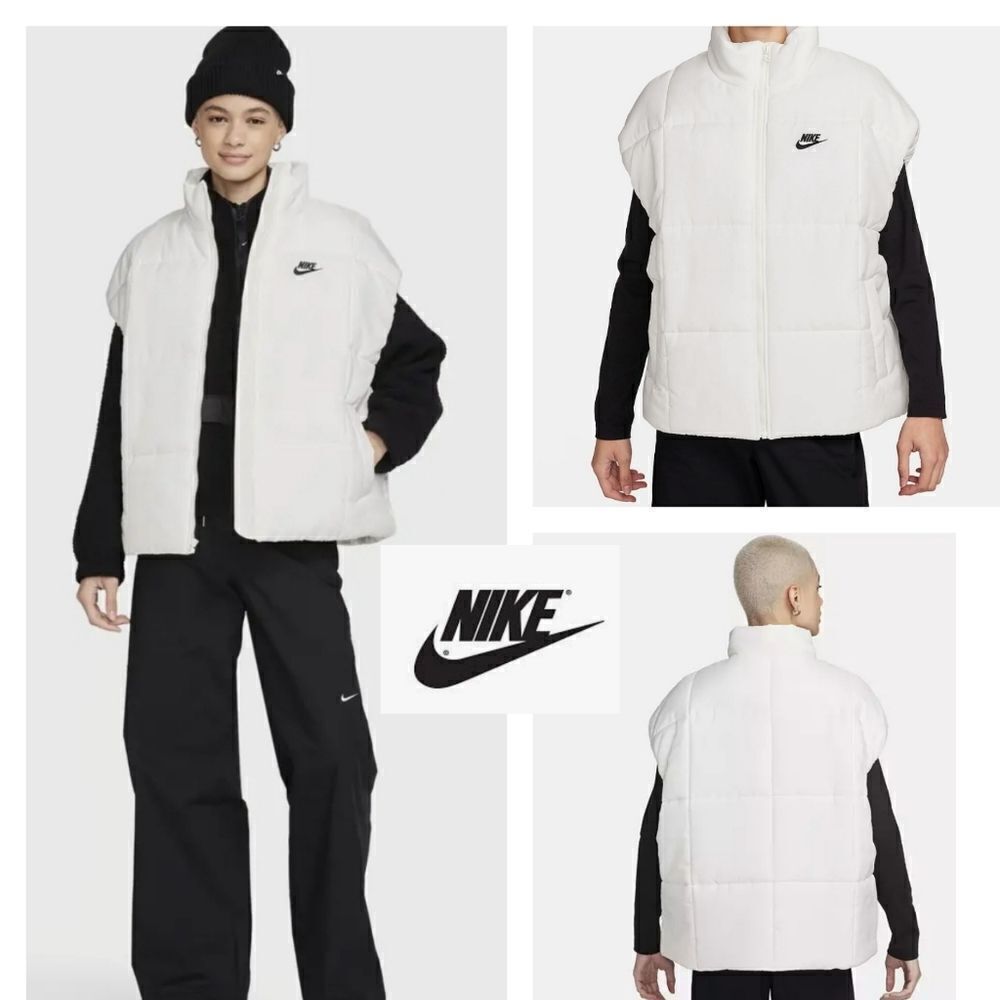 Nike Classic Puffer Thermafit White Vest